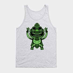 aztec warrior green Tank Top